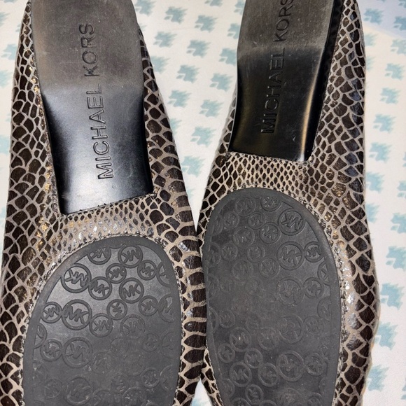 Michael Kors Black Textured Flats - Picture 3 of 6